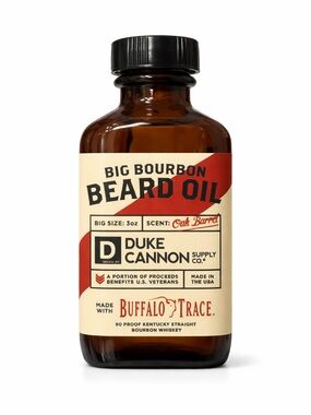 Duke Cannon Big Bourbon Beard Oil — Brown Bottle
